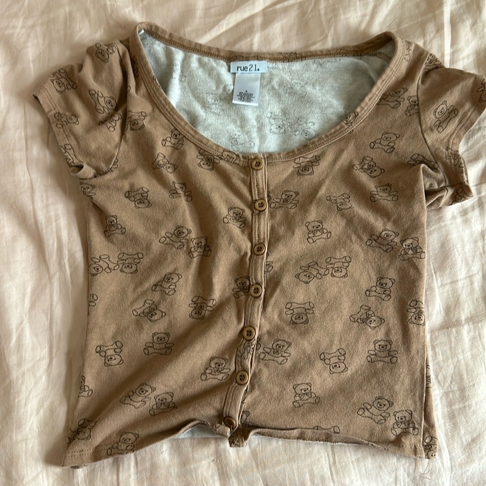 Cute brown teddy bear t shirt
